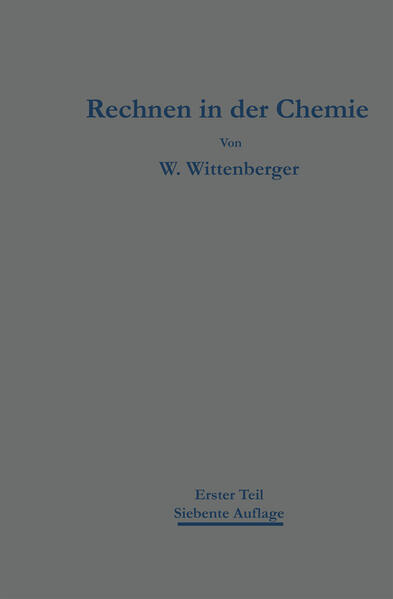 Rechnen in der Chemie