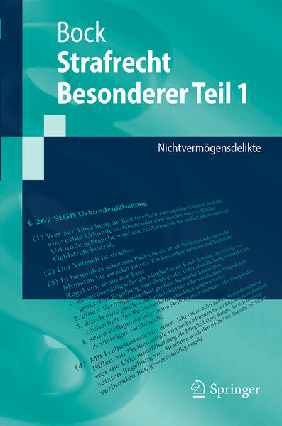 Strafrecht Besonderer Teil 1