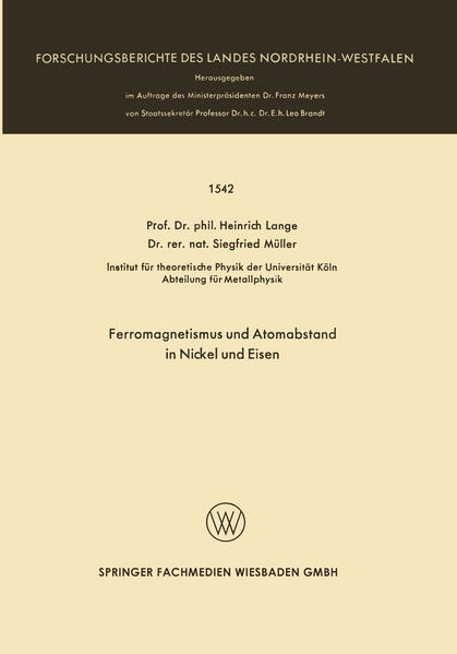 Ferromagnetismus und Atomabstand in Nickel und Eisen