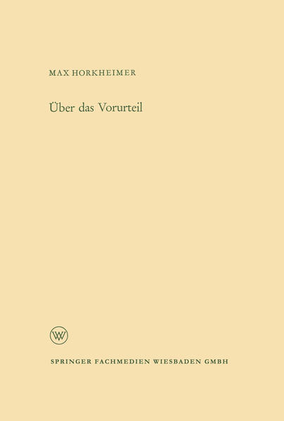 Über das Vorurteil