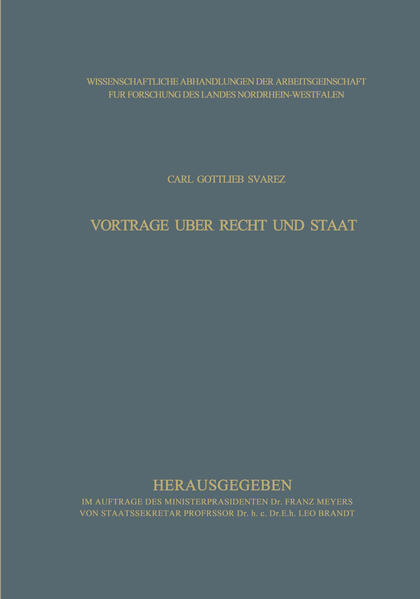 Vorträge über Recht und Staat