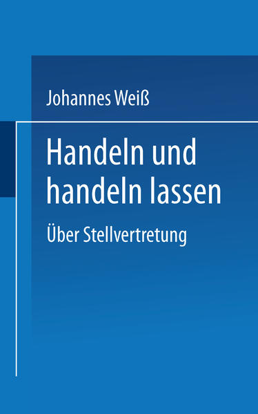 Handeln und handeln lassen