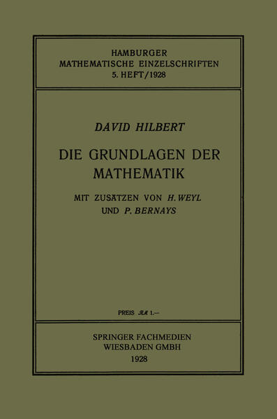 Die Grundlagen der Mathematik