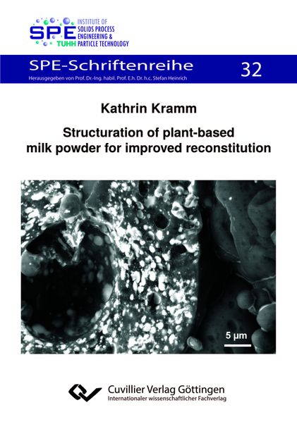 Structuration of plant-based milk powder for improved reconstitution