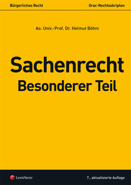 Sachenrecht Besonderer Teil