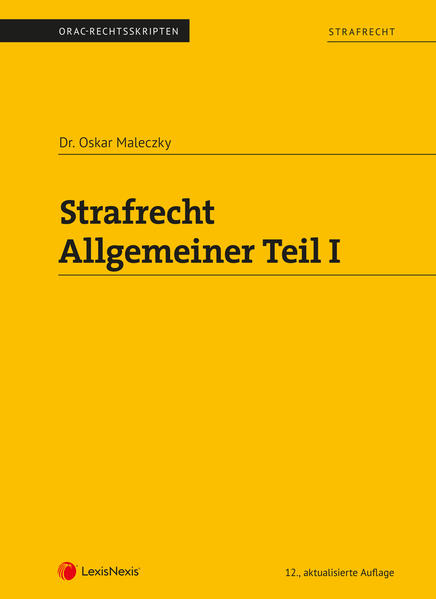 Strafrecht - Allgemeiner Teil I (Skriptum)