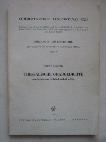 Thessalische Grabgedichte