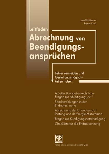Leitfaden Abrechnung von Beendigungsansprüchen