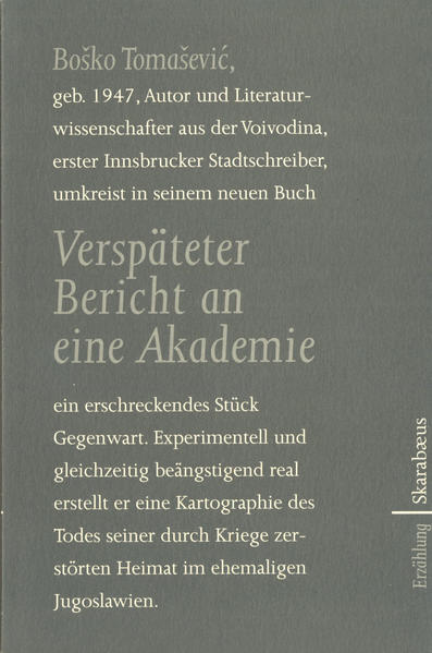 Verspäteter Bericht an eine Akademie