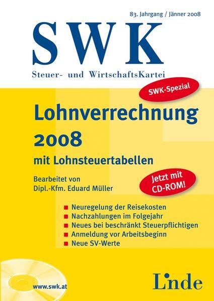 Lohnverrechnung 2008 mit Lohnsteuertabellen