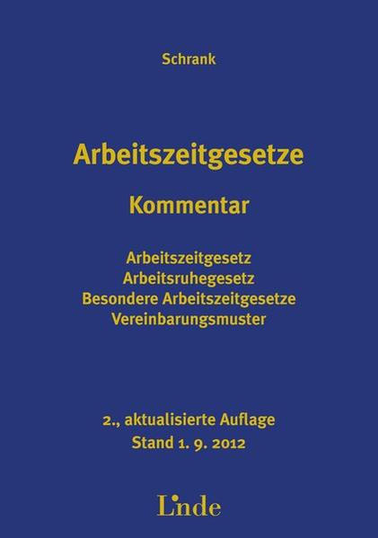 Arbeitszeitgesetze Kommentar