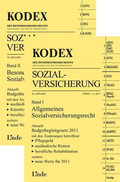 KODEX Sozialversicherung, Band I+II