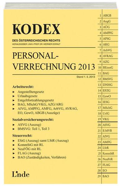 KODEX Personalverrechnung 2013
