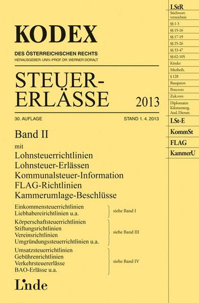 KODEX Steuer-Erlässe 2013 Band II