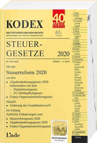 KODEX Steuergesetze 2020