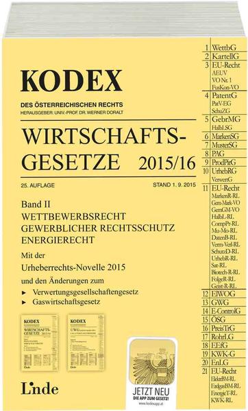 KODEX Wirtschaftsgesetze Band II 2015/16