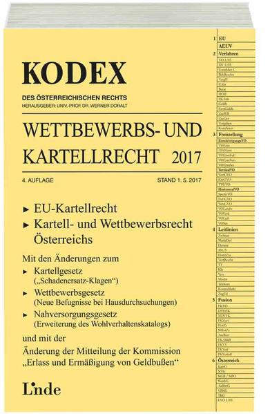 KODEX Wettbewerbs- und Kartellrecht 2017