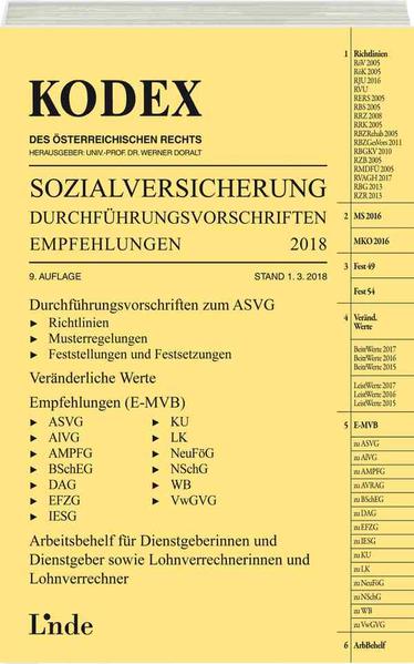 KODEX Sozialversicherung 2018, Band III