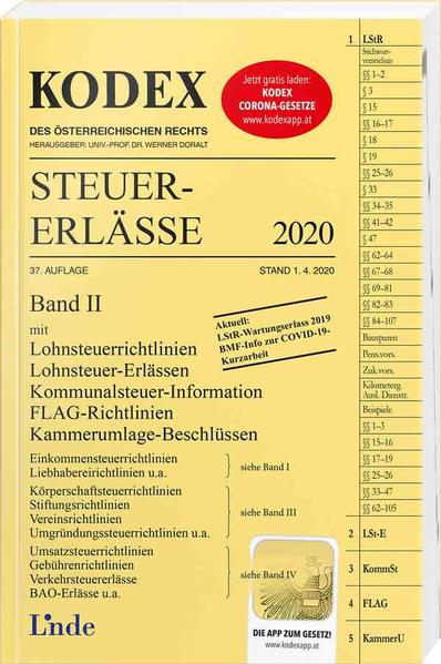 KODEX Steuer-Erlässe 2020, Band II