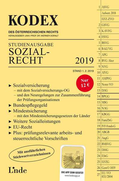 KODEX Sozialrecht 2019