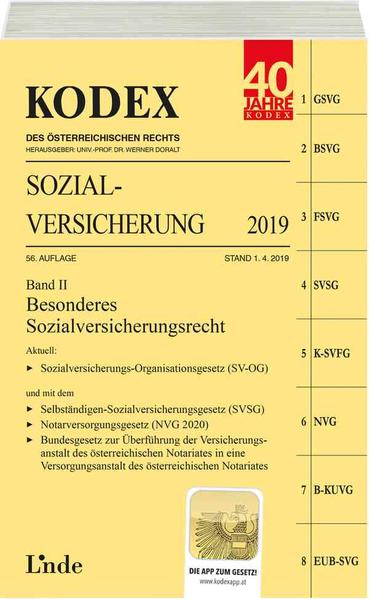 KODEX Sozialversicherung 2019, Band II