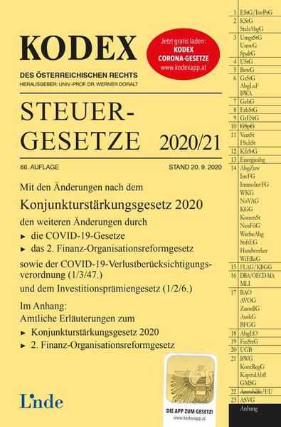 KODEX Steuergesetze 2020/21