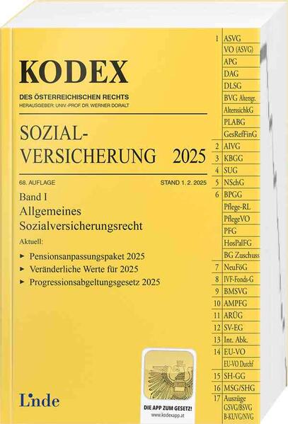 KODEX Sozialversicherung 2025, Band I