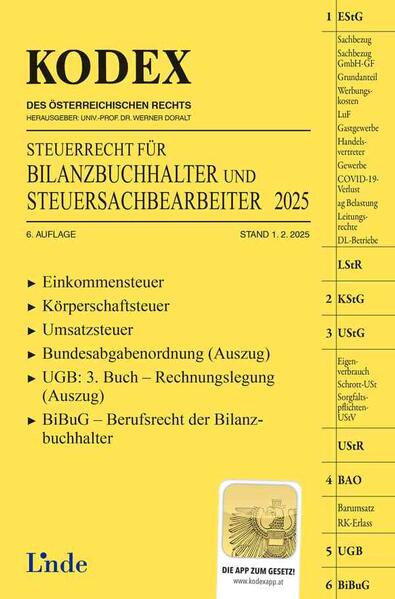 KODEX Steuerrecht für Bilanzbuchhalter und Steuersachbearbeiter 2025