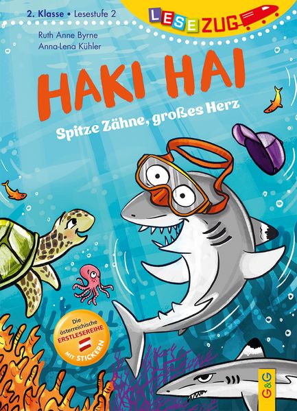 LESEZUG/2. Klasse – Lesestufe 2: Haki Hai – spitze Zähne, großes Herz