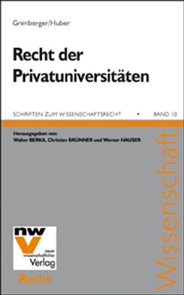 Das Recht der Privatuniversitäten