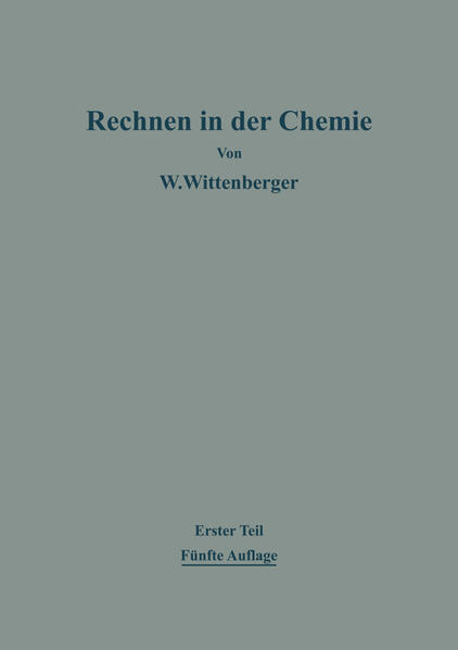 Rechnen in der Chemie