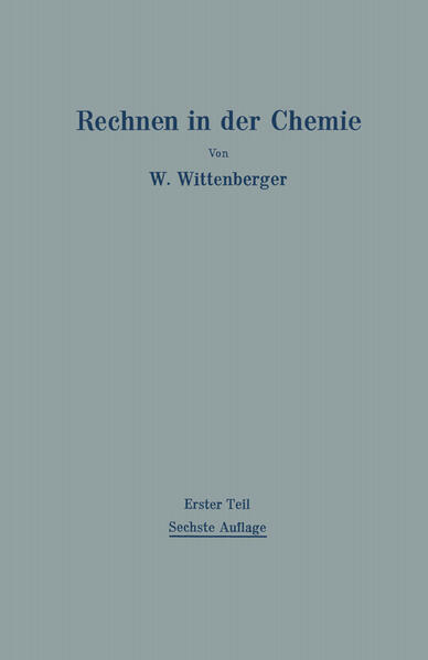 Rechnen in der Chemie