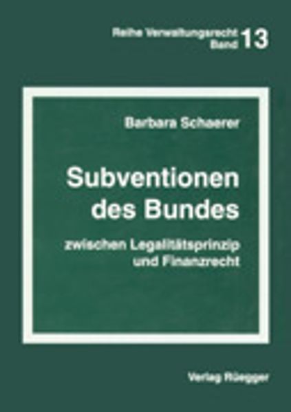Subventionen des Bundes