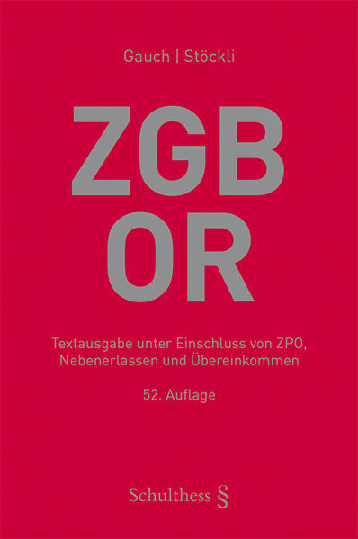 ZGB/OR (Schweizerisches Zivilgesetzbuch mit Obligationenrecht)