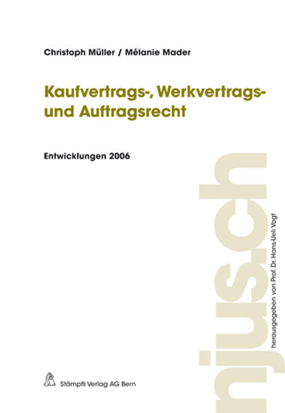 Kaufvertrags-, Werkvertrags- und Auftragsrecht