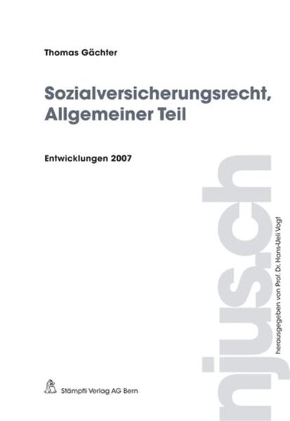 Sozialversicherungsrecht, Allgemeiner Teil