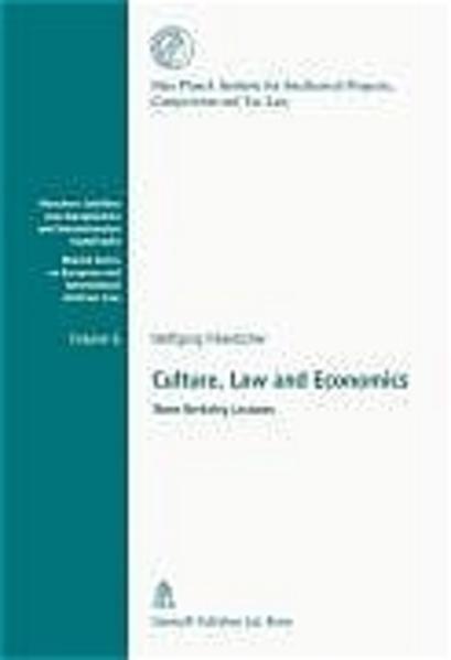Culture, Law and Economics