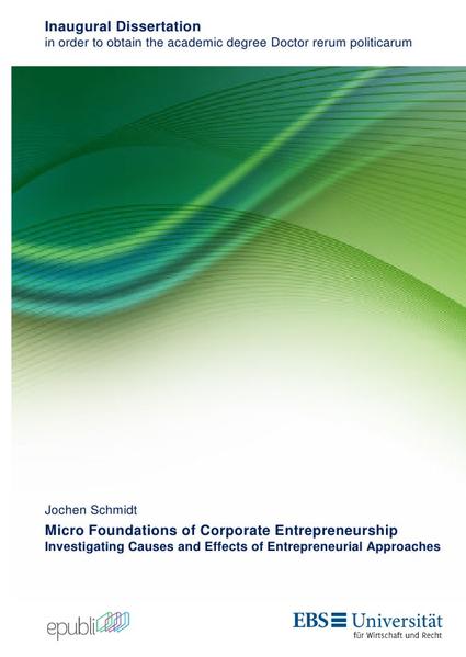 Micro Foundations of Corporate Entrepreneurship