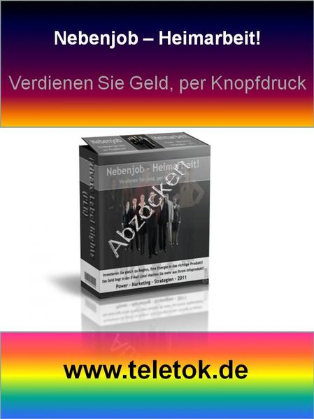 Nebenjob-Heimarbeit