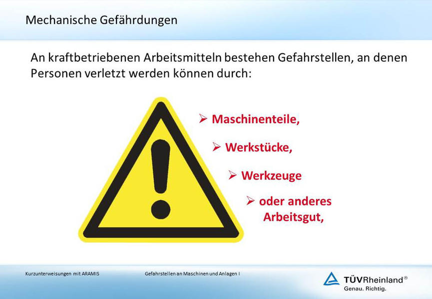 Gefahrstellen an Maschinen und Anlagen I (E-Book, PDF)
