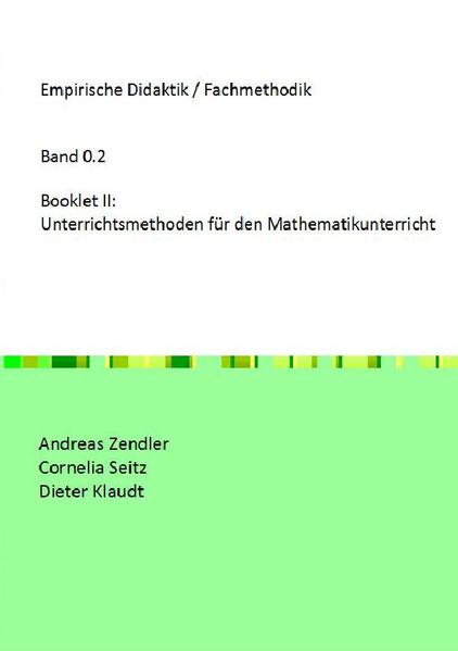 Empirische Didaktik / Fachmethodik / Booklet II