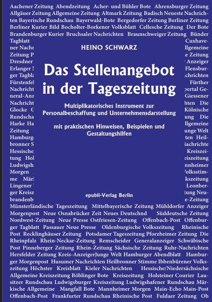 Das Stellenangebot in der Tageszeitung