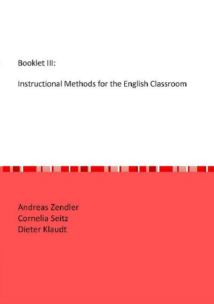 Empirische Didaktik / Fachmethodik / The Booklet III