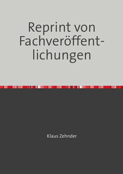 Reprint von Fachveröffentlichungen