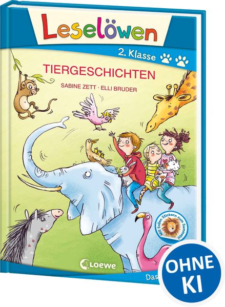 Leselöwen 2. Klasse - Tiergeschichten (Großbuchstabenausgabe)