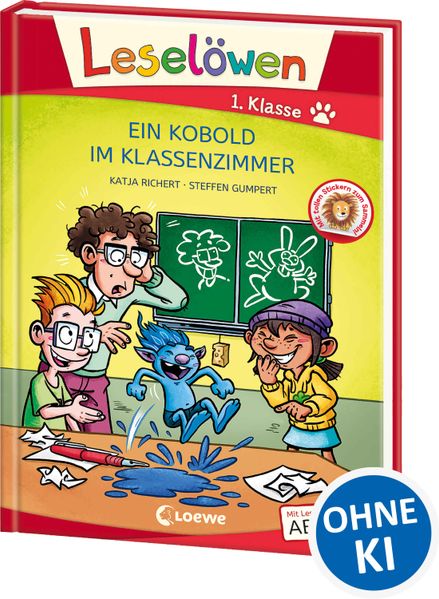 Leselöwen 1. Klasse - Ein Kobold im Klassenzimmer (Großbuchstabenausgabe)