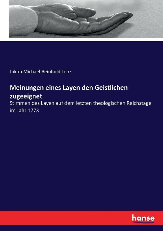 Meinungen eines Layen den Geistlichen zugeeignet