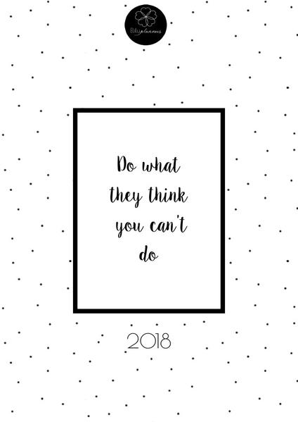 Eliluplanners Jahresplaner 2018 "I can"