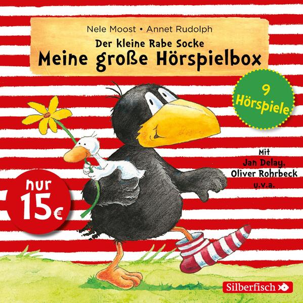 Der kleine Rabe Socke - Meine große Hörspielbox (9 Hörspiele): Alles rabenstark!, Alles aufgeräumt!, Alles kaputt! / Alles vermurkst!, Alles geheim!, ... Alles für dich!, Alles getröstet!: 3 CDs