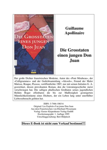 Die Grosstaten eines jungen Don Juan